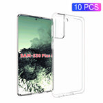 10Pcs/Pack Protective Case Watermark Resistant Flexible TPU Cover for Samsung Galaxy S21+ 5G