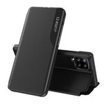 Fodral med View Window PU-läder Stativskal till Samsung Galaxy A12