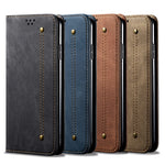 Jeans Cloth Texture Leather Case for Samsung Galaxy S21 Ultra 5G Wallet Stand Phone Cover