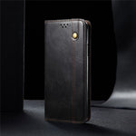 Waxy Crazy Horse Tekstur TPU + PU Læder Cover til Samsung Galaxy S21 4G/5G
