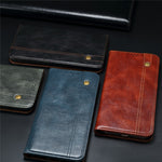Waxy Crazy Horse Tekstur TPU + PU Læder Cover til Samsung Galaxy S21 4G/5G