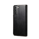 Waxy Crazy Horse Tekstur TPU + PU Læder Cover til Samsung Galaxy S21 4G/5G