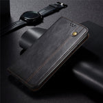 Vaxig Crazy Horse-textur TPU + PU-läderskal till Samsung Galaxy S21 Ultra 5G