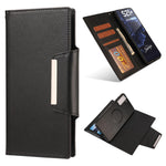 PU Leather Wallet Phone Shell Cover with Detachable Inner TPU Case for Samsung Galaxy S21+ 5G