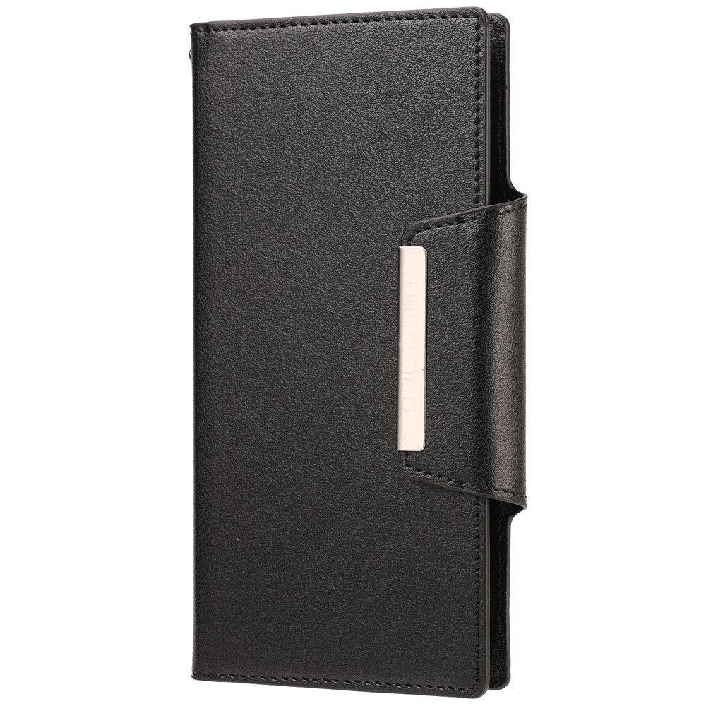 PU Leather Wallet Phone Shell Cover with Detachable Inner TPU Case for Samsung Galaxy S21+ 5G