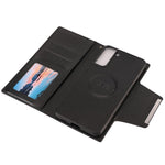 PU Leather Wallet Phone Shell Cover with Detachable Inner TPU Case for Samsung Galaxy S21+ 5G