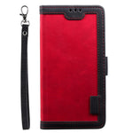 Retro Style Splicing Leather Cover for Samsung Galaxy S21 4G/5G Wallet Case