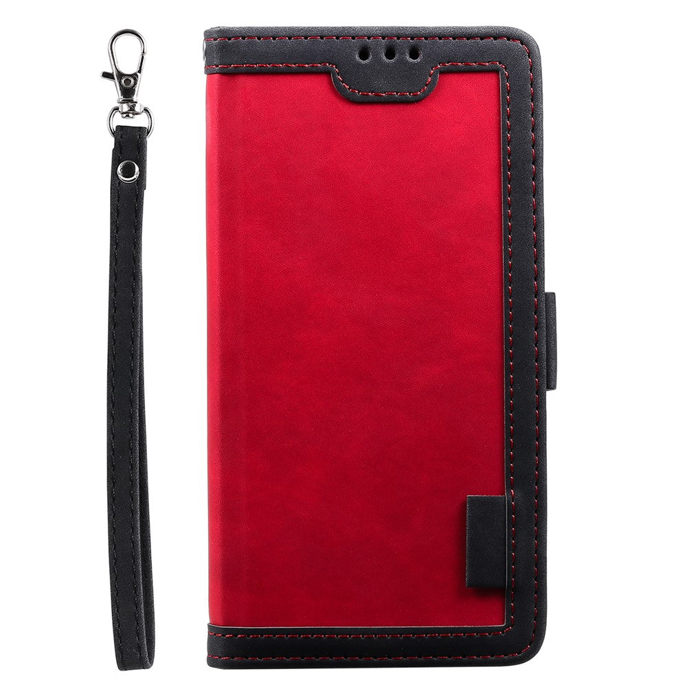 Retro Style Splicing Leather Cover for Samsung Galaxy S21 4G/5G Wallet Case