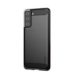 MOFI Carbon Fiber Texture Brushed TPU Phone Back Case for Samsung Galaxy S21+ 5G