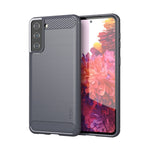 MOFI Carbon Fiber Texture Brushed TPU Phone Back Case for Samsung Galaxy S21+ 5G