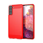 MOFI Carbon Fiber Texture Brushed TPU Phone Back Case for Samsung Galaxy S21+ 5G