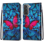 Stand Leather Case New Patterned Cover for Samsung Galaxy S21 4G/5G