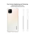 ENKAY HAT PRINCE 4 Hörn Förtjockat Stötsäkert Genomskinligt TPU-Skal till Samsung Galaxy A12