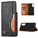 Auto-absorbed Wallet Stand Leather Protective Phone Shell for Samsung Galaxy S21 4G/5G