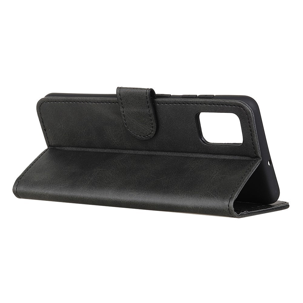 Til Samsung Galaxy A52 4G/5G / A52s 5G telefoncover Stødsikkert flipcover Bi-farvet læder telefonbeskytter med stativpung