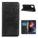 Auto-absorbed Scratch-resistant Split Leather Wallet Case for Samsung Galaxy A52 4G/5G / A52s 5G Stand Protector