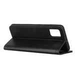 Auto-absorbed Scratch-resistant Split Leather Wallet Case for Samsung Galaxy A52 4G/5G / A52s 5G Stand Protector