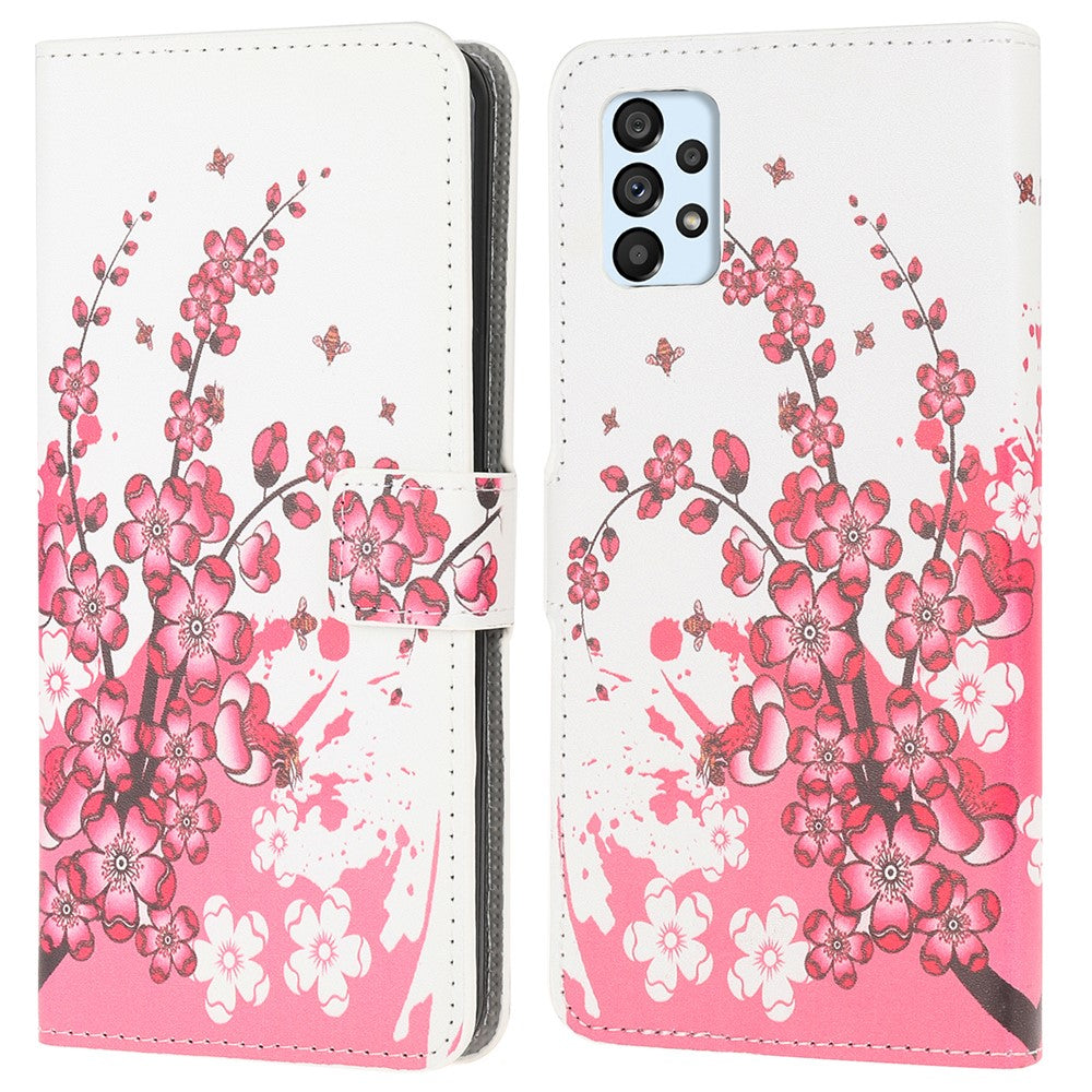 Pattern Printing Wallet Leather Phone Shell for Samsung Galaxy A52 4G/5G / A52s 5G Cell Phone Accessory