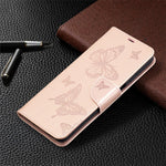 Imprint Butterscotch Plånboksfodral i Läder med Flipfunktion till Samsung Galaxy A12