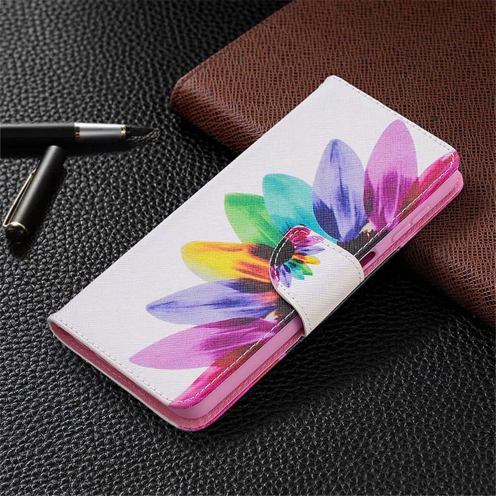 Pattern Printing Magnetic Leather Stand Wallet Stylish Case for Galaxy A32 5G / M32 5G