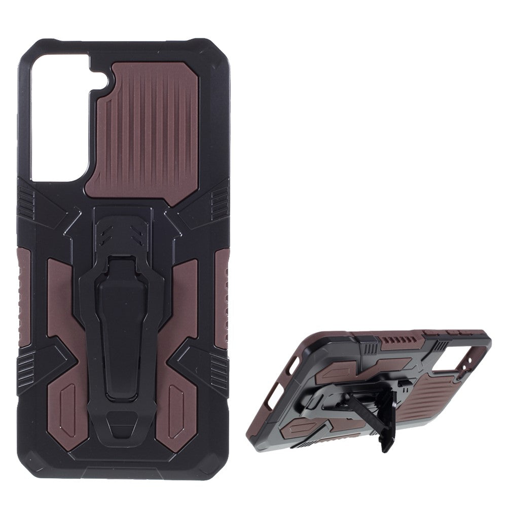Stödskal Plast + TPU + Metall Hybridskydd för Samsung Galaxy S21 4G/5G