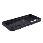 Plastic + TPU + Metal Hybrid Protector Case with Kickstand + Built-in Magnetic Metal Sheet for Samsung Galaxy S21 Plus 5G