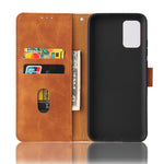 Pungstativ Design Hudfølelse Pung Læder Telefoncover til Samsung Galaxy A02s (166.5mm)