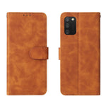 Pungstativ Design Hudfølelse Pung Læder Telefoncover til Samsung Galaxy A02s (166.5mm)