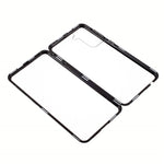 Metal Frame Magnetic + Lock Installation with Double Side Tempered Glass Case (no Fingerprint Function but with Face Recognition Function) for Samsung Galaxy S21 4G/5G 4G/5G