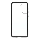 Metal Frame Magnetic + Lock Installation with Double Side Tempered Glass Case (no Fingerprint Function but with Face Recognition Function) for Samsung Galaxy S21 4G/5G 4G/5G