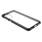 Metal Frame Magnetic + Lock Installation with Double Side Tempered Glass Case (no Fingerprint Function but with Face Recognition Function) for Samsung Galaxy S21 4G/5G 4G/5G