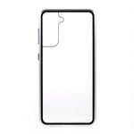 Metal Frame with Double Side Tempered Glass Case (No Fingerprint Function but with Face Recognition Function) by Magnetic + Lock Installation for Samsung Galaxy S21+ 5G