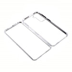 Metal Frame with Double Side Tempered Glass Case (No Fingerprint Function but with Face Recognition Function) by Magnetic + Lock Installation for Samsung Galaxy S21+ 5G