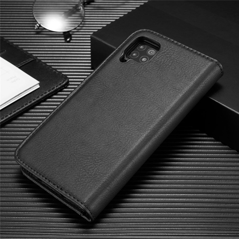 DG.MING til Samsung Galaxy A42 5G Wallet Anti-ridse Splitlæder Cover Aftageligt 2-i-1 PC Bagcover