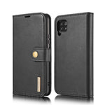 DG.MING til Samsung Galaxy A42 5G Wallet Anti-ridse Splitlæder Cover Aftageligt 2-i-1 PC Bagcover