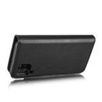 DG.MING til Samsung Galaxy A42 5G Wallet Anti-ridse Splitlæder Cover Aftageligt 2-i-1 PC Bagcover