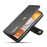 DG.MING til Samsung Galaxy A42 5G Wallet Anti-ridse Splitlæder Cover Aftageligt 2-i-1 PC Bagcover