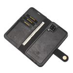 DG.MING til Samsung Galaxy A42 5G Wallet Anti-ridse Splitlæder Cover Aftageligt 2-i-1 PC Bagcover