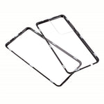 Magnetic Metal Frame Lock Installation with Double Side Tempered Glass Case (no Fingerprint Function but with Face Recognition Function) for Samsung Galaxy S21 Ultra 5G