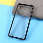 Magnetic Metal Frame Lock Installation with Double Side Tempered Glass Case (no Fingerprint Function but with Face Recognition Function) for Samsung Galaxy S21 Ultra 5G