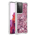 Dynamic Quicksand TPU Shockproof Protection Phone Casing for Samsung Galaxy S21 Ultra 5G