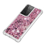 Dynamic Quicksand TPU Shockproof Protection Phone Casing for Samsung Galaxy S21 Ultra 5G