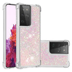 Dynamic Quicksand TPU Shockproof Protection Phone Casing for Samsung Galaxy S21 Ultra 5G