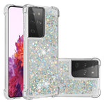 Dynamic Quicksand TPU Shockproof Protection Phone Casing for Samsung Galaxy S21 Ultra 5G