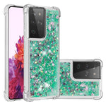Dynamic Quicksand TPU Shockproof Protection Phone Casing for Samsung Galaxy S21 Ultra 5G
