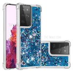Dynamic Quicksand TPU Shockproof Protection Phone Casing for Samsung Galaxy S21 Ultra 5G
