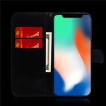 Mirror-like Surface Leather Wallet Stand Design Case with Wrist Strap for Samsung Galaxy S21 Plus 5G