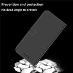 Mirror-like Surface Leather Wallet Stand Design Case with Wrist Strap for Samsung Galaxy S21 Plus 5G