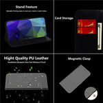 Mirror-like Surface Leather Wallet Stand Design Case with Wrist Strap for Samsung Galaxy S21 Plus 5G
