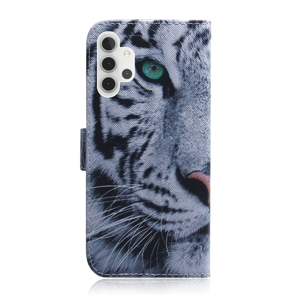 Leather Wallet Protective Pattern Printing Shell Case for Galaxy A32 5G / M32 5G
